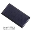 5V Mini Solar Panel System for DIY Battery and Phone Chargers, Portable Solar Cell 68*36MM