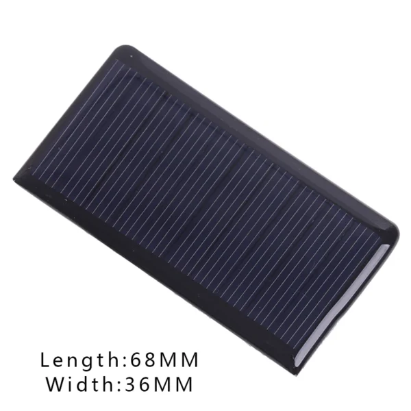 5V Mini Solar Panel System for DIY Battery and Phone Chargers, Portable Solar Cell 68*36MM