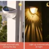1PC 6LED Solar Wall Light, Waterproof Outdoor Lamp for Courtyard and Garden Decoration