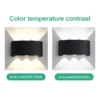 GItex LED Wall Lamp, Outdoor IP65 Waterproof Lighting for Porch, Modern Nordic Style for Indoor, Bedroom, Living Room, and Stairs