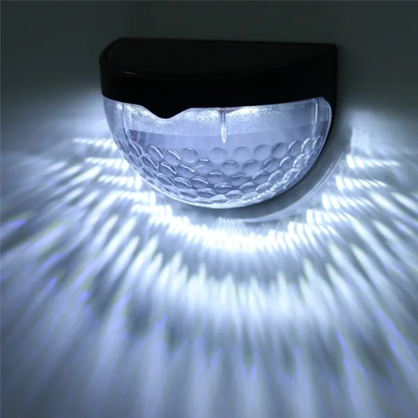 1PC 6LED Solar Wall Light, Waterproof Outdoor Lamp for Courtyard and Garden Decoration