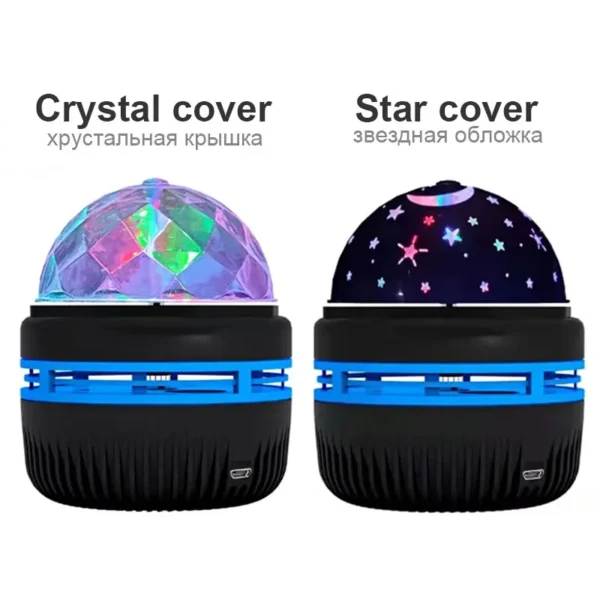 SanjiCook LED Starry Sky Projection Lamp, Rotating Magic Ball Night Light for Bedroom Decoration