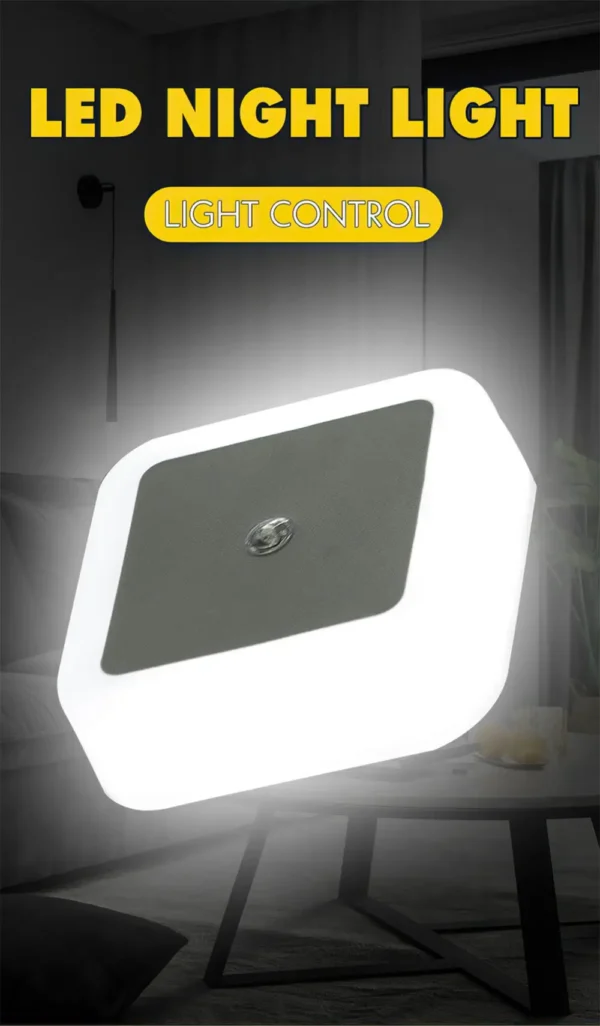 LED Night Light with Motion Sensor, Mini Wall Lamp for Bedroom, Hallway, and Stairs (EU/UK/US Plug)