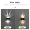 LED Solar Wall Lamp, Waterproof Outdoor Light for Home and Garden Decoration