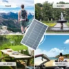 5V 2W Portable Solar Panel, USB Charger for Cell Phones and Power Banks, Ideal for Outdoor Camping