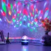SanjiCook LED Starry Sky Projection Lamp, Rotating Magic Ball Night Light for Bedroom Decoration