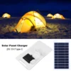 2W 5V Portable Solar Panel, USB Charger for Mobile Phones and Power Banks, Outdoor Camping