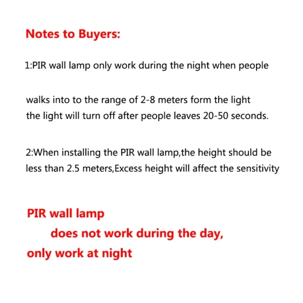 Modern Sensor LED Wall Lamp, Outdoor Waterproof Light for Front Door, Garden, and Porch, Indoor Wall Lighting