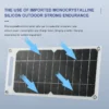 30W Waterproof Solar Panel with USB, Portable Battery Charger for Mobile Phones, Outdoor Hiking and Camping, 6.8V
