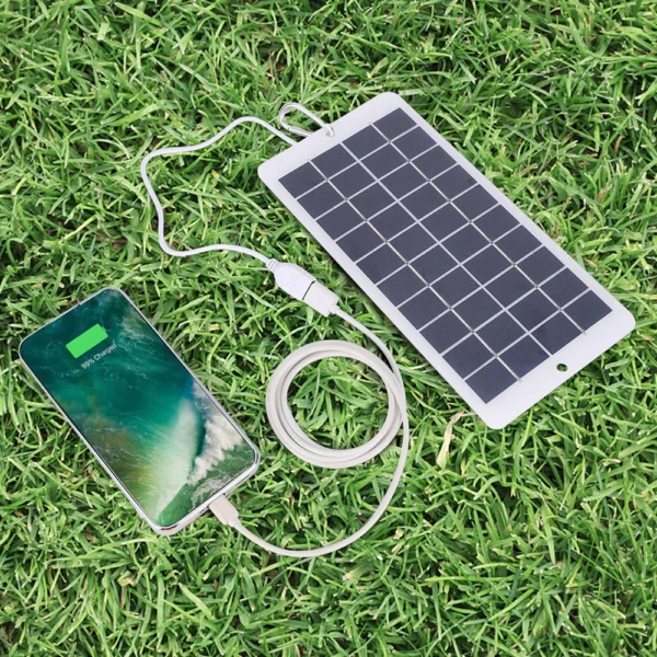 10W 5V USB Solar Panel Charger, 900MA Portable Power System for Mobile Phones, Outdoor Emergency Use