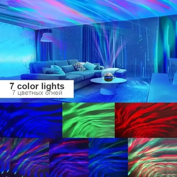 SanjiCook LED Starry Sky Projection Lamp, Rotating Magic Ball Night Light for Bedroom Decoration