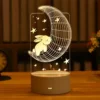 Romantic 3D LED Love Lamp, Night Light for Kids' Room, Wedding, Party, and Valentine's Day Decor
