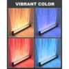 RGBW Dynamic Wave Wall Light, Color-Changing Aurora Washer Lamp with Remote & App, Ambient Light (1 Pack)