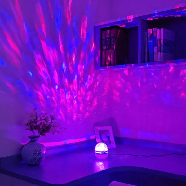 RGB Star Projector, Rotating Magic Ball Galaxy Light for Kids' Bedroom Decoration, LED Night Light