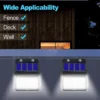 LED Solar Wall Lamps, Outdoor Motion Sensor Lights, Waterproof Garden and Street Lighting, Security Decor Lights