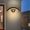 Modern Sensor LED Wall Lamp, Outdoor Waterproof Light for Front Door, Garden, and Porch, Indoor Wall Lighting