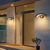 Modern Sensor LED Wall Lamp, Outdoor Waterproof Light for Front Door, Garden, and Porch, Indoor Wall Lighting