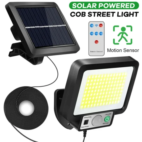 Waterproof Solar-Powered Wall Light, Outdoor Emergency Security Lamp for Garden and Street