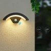 Modern Sensor LED Wall Lamp, Outdoor Waterproof Light for Front Door, Garden, and Porch, Indoor Wall Lighting