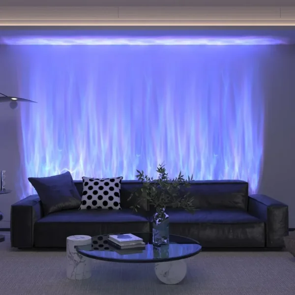 RGBW Dynamic Wave Wall Light, Color-Changing Aurora Washer Lamp with Remote & App, Ambient Light (1 Pack)