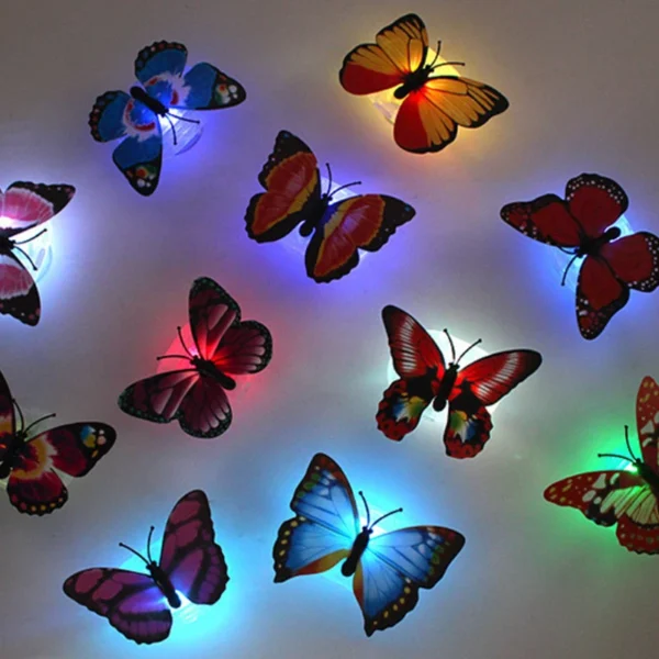 3D Butterfly LED Night Light, Colorful Wall Lamp for Decorative Play and Lighting Decor