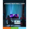 RGBW Dynamic Wave Wall Light, Color-Changing Aurora Washer Lamp with Remote & App, Ambient Light (1 Pack)