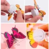 3D Butterfly LED Night Light, Colorful Wall Lamp for Decorative Play and Lighting Decor