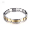 EXCXY Women's 9mm Italian Elastic Charm Stainless Steel Bracelet