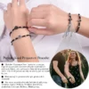 Personalized Circle Photo Bracelet Custom Projection Picture Bracelets Couple Memorial Jewelry Christmas Gift for Women Men