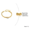 Twisted Rope Chain Stainless Steel Bracelet for Men & Women – Valentine's Gift