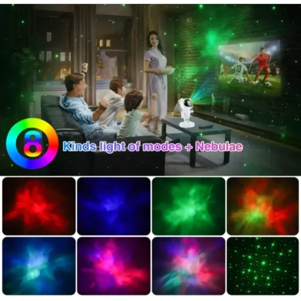 Star Projector Galaxy Night Light - Astronaut Space Projector, Starry Nebula Ceiling LED Lamp with Timer and Remote, Room Decor.