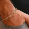 Twisted Rope Chain Stainless Steel Bracelet for Men & Women – Valentine's Gift