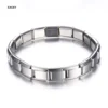 EXCXY Women's 9mm Italian Elastic Charm Stainless Steel Bracelet