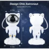 Star Projector Galaxy Night Light - Astronaut Space Projector, Starry Nebula Ceiling LED Lamp with Timer and Remote, Room Decor.