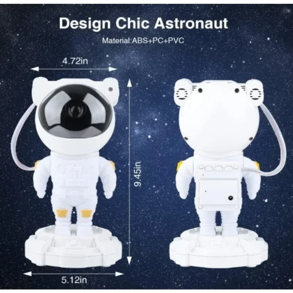 Star Projector Galaxy Night Light - Astronaut Space Projector, Starry Nebula Ceiling LED Lamp with Timer and Remote, Room Decor.